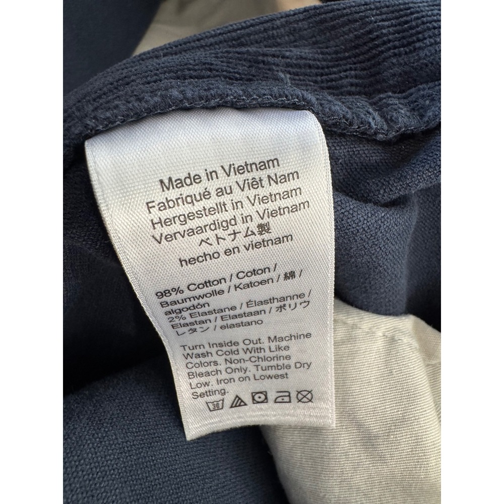 J.Crew 770 Straight Corduroy Pants Mens 29x32 Navy Blue Vintage Style - Picture 9 of 9